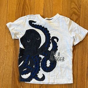 Gymboree White and Black Octopus Tee